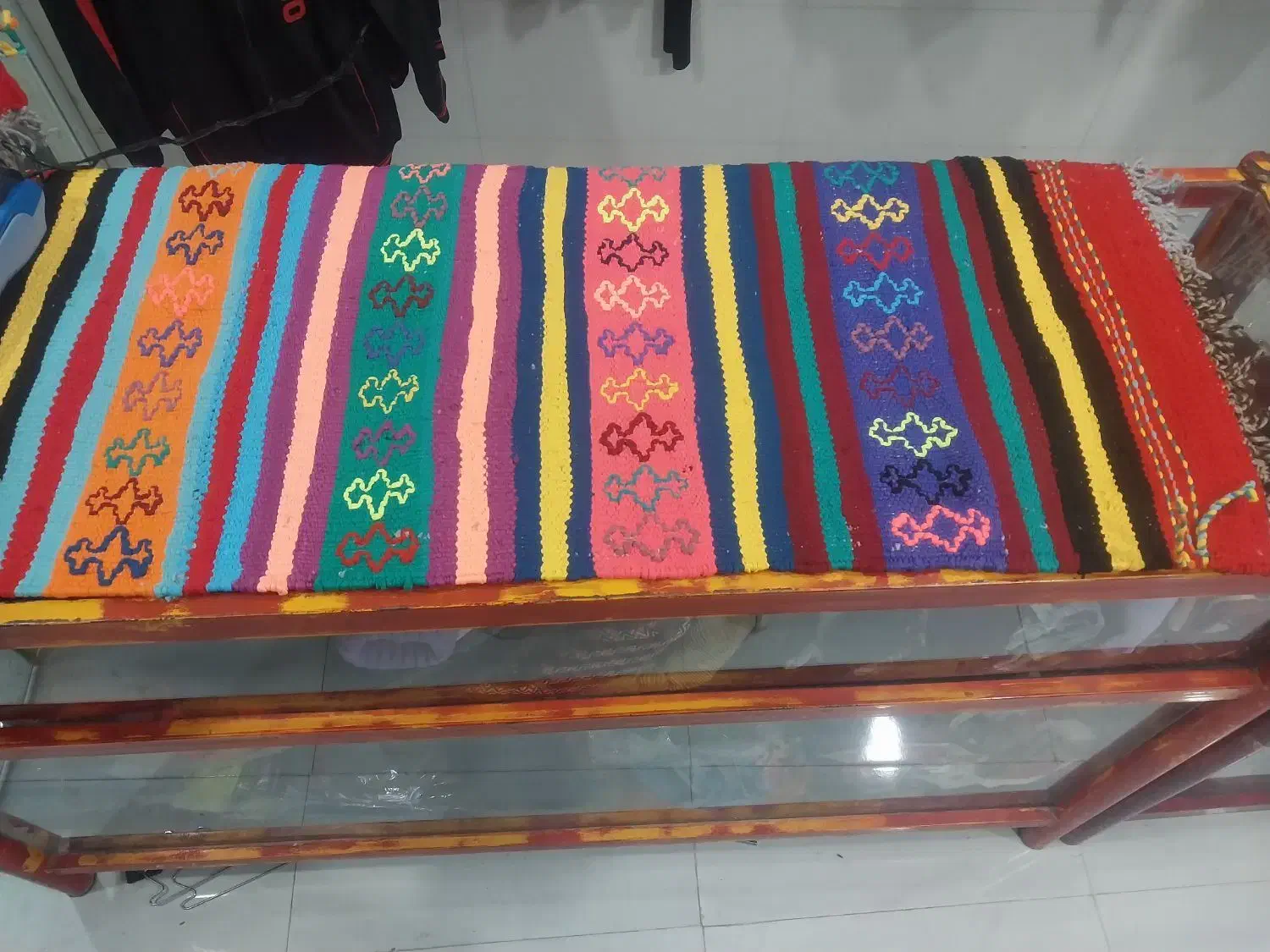 قالیچه دست باف .جفتی|فرش|طرقبه, |دیوار