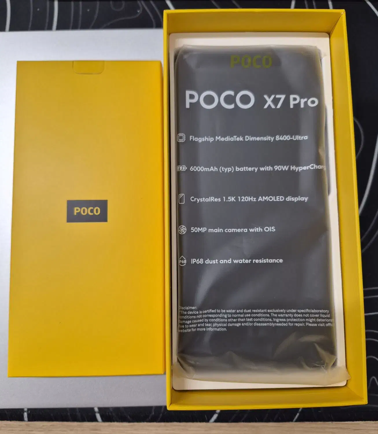 موبایل POCO X7 Pro 512GB زرد به همراه ساعت و هدفون|موبایل|تهران, سعادت‌آباد|دیوار
