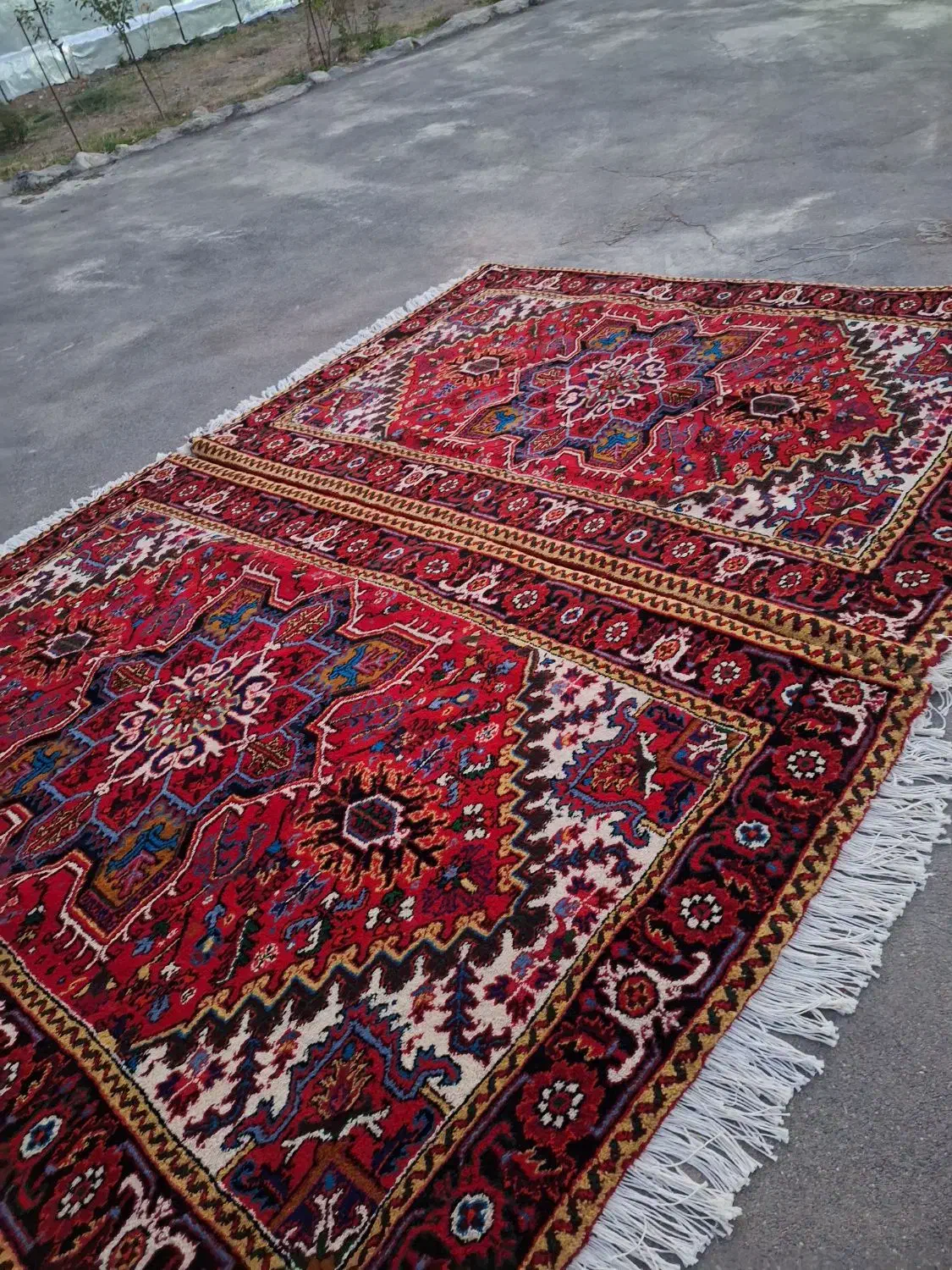 یک جفت فرش ۶متری هریس|فرش|خواجه, |دیوار