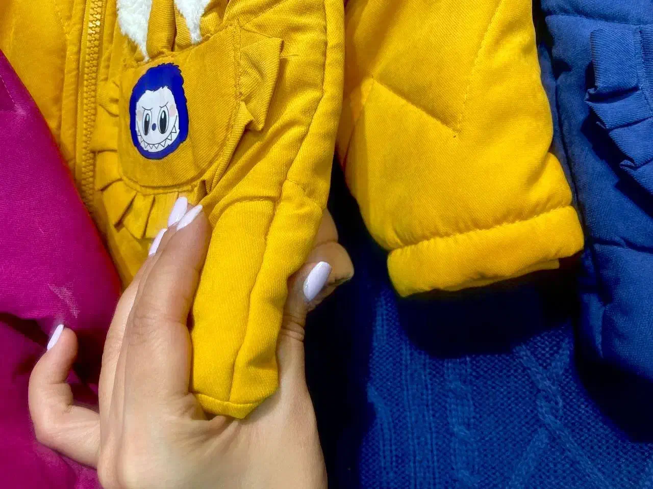 تولیدی کاپشن بچه گانه تیکه دوری کلاهدار- عمده|کفش و لباس بچه|سمنان, |دیوار