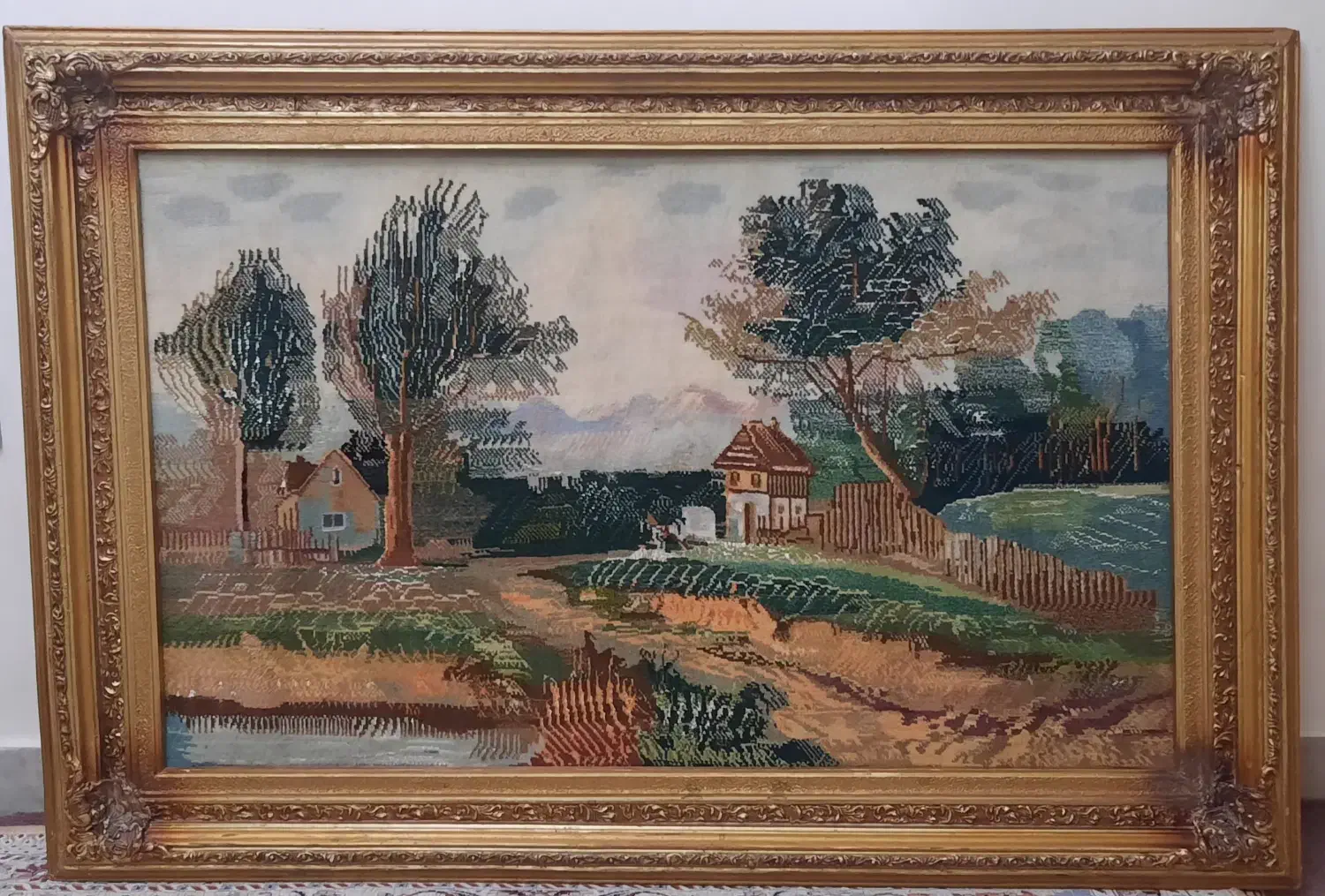 تابلو فرش دستباف بسیار زیبا|تابلو فرش|تهران, امام حسین|دیوار