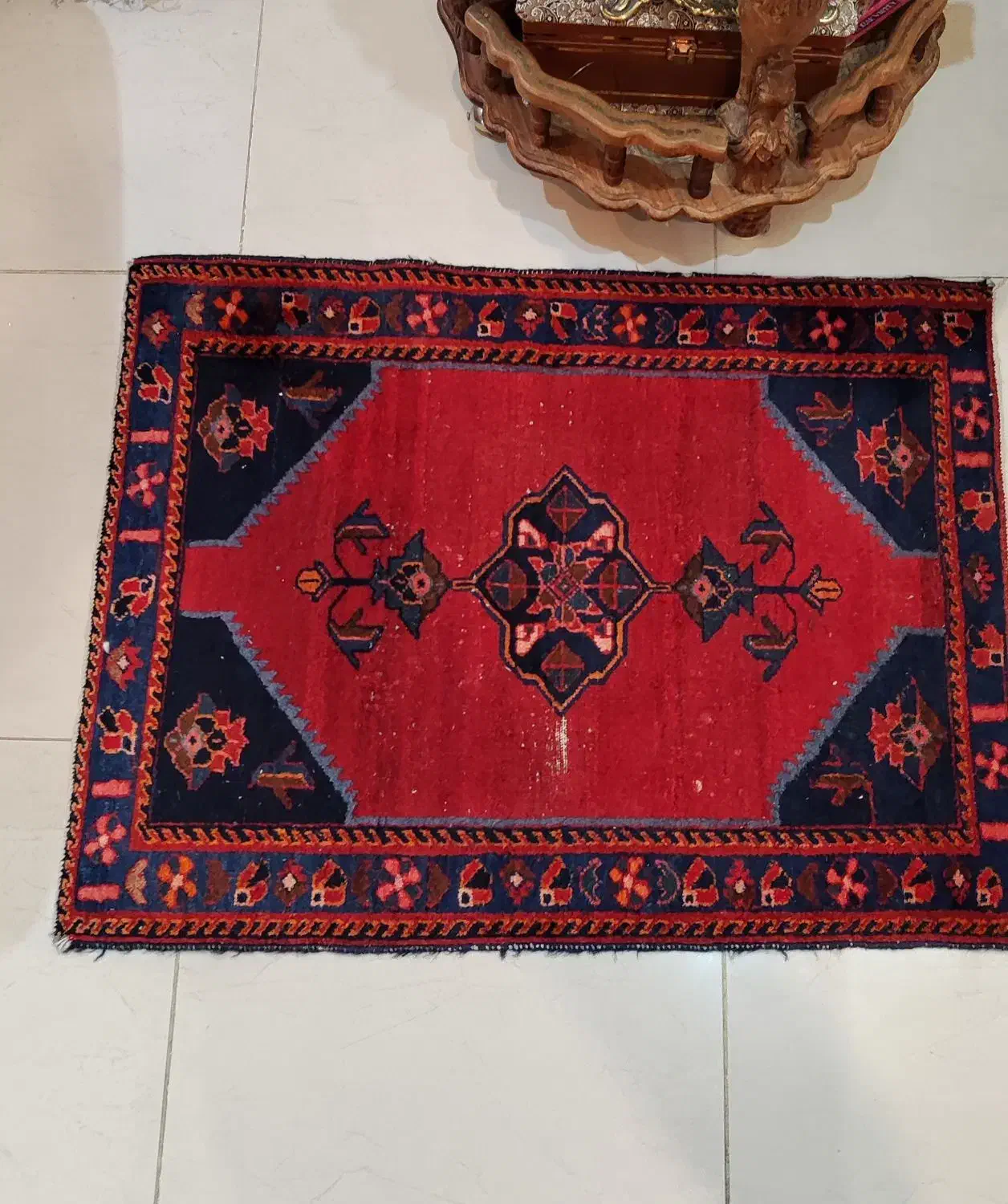 قالیچه آنتیک دستباف|پادری|کرج, باغستان|دیوار