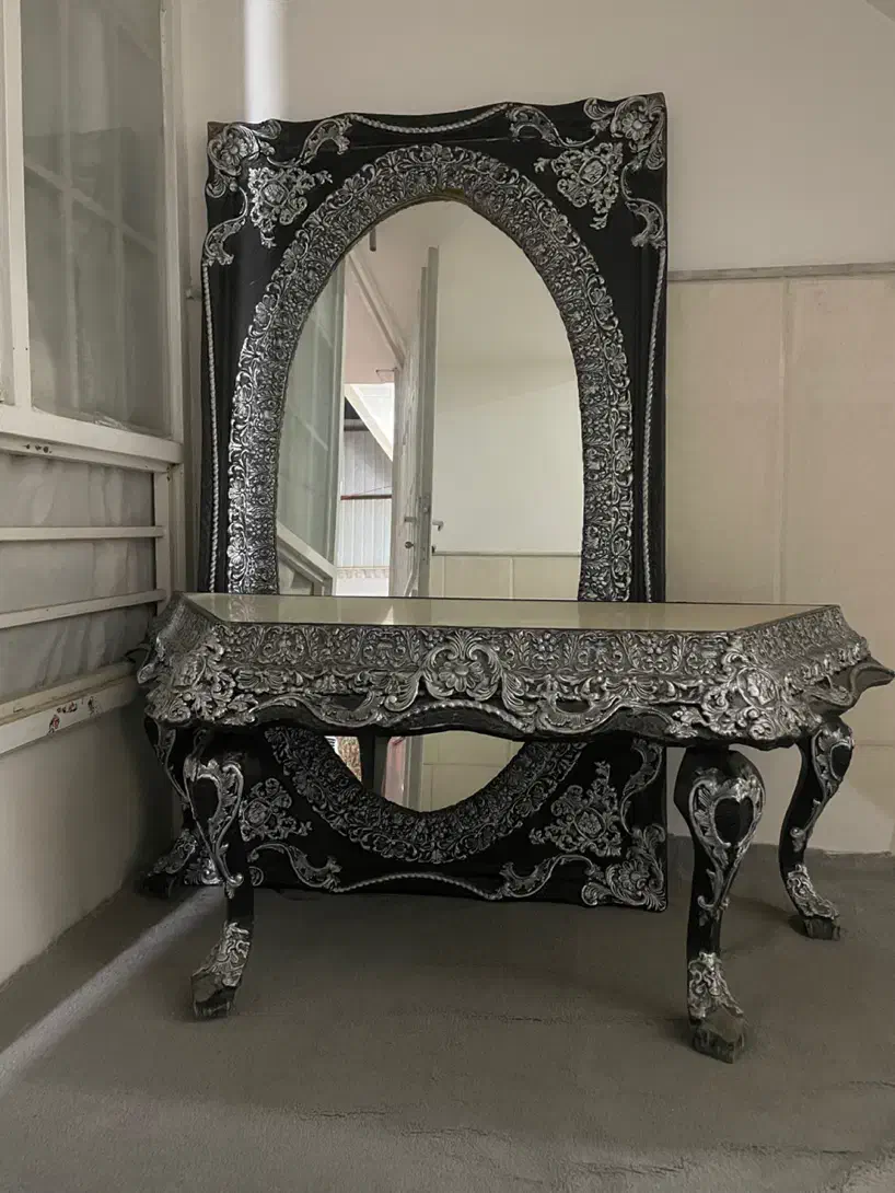 میز و آینه|آینه|قم, شاه ابراهیم|دیوار