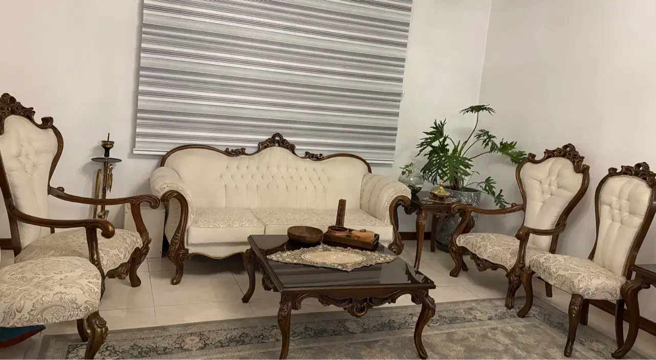 مبل استیل ۹ نفره|مبلمان خانگی و میز عسلی|باقرشهر, |دیوار