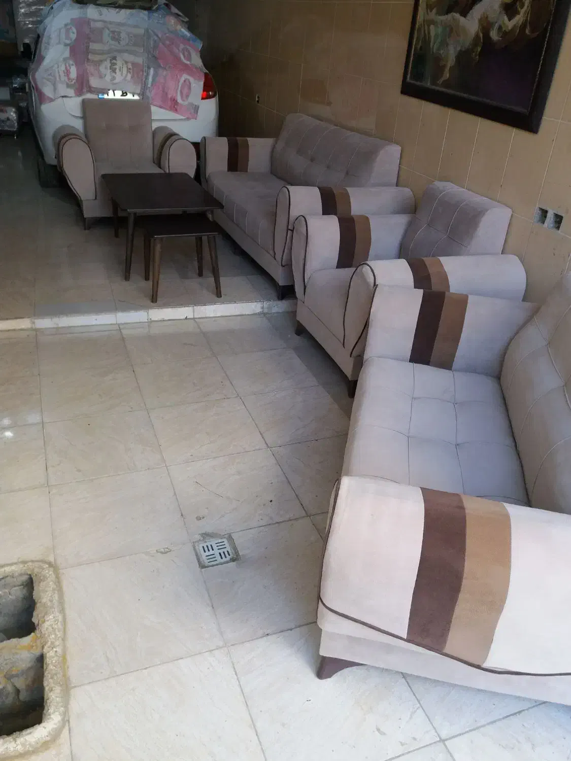 دودست مبل راحتی به فروش می رسد ۷نفره|مبلمان خانگی و میز عسلی|سنندج, |دیوار