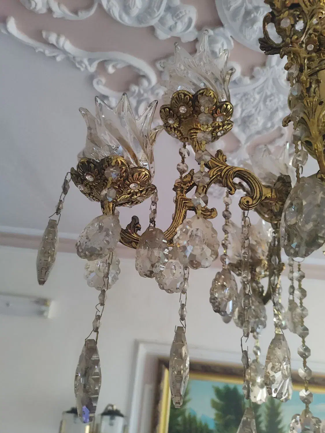 لوستر برنز|لوستر و چراغ آویز|زنجان, |دیوار