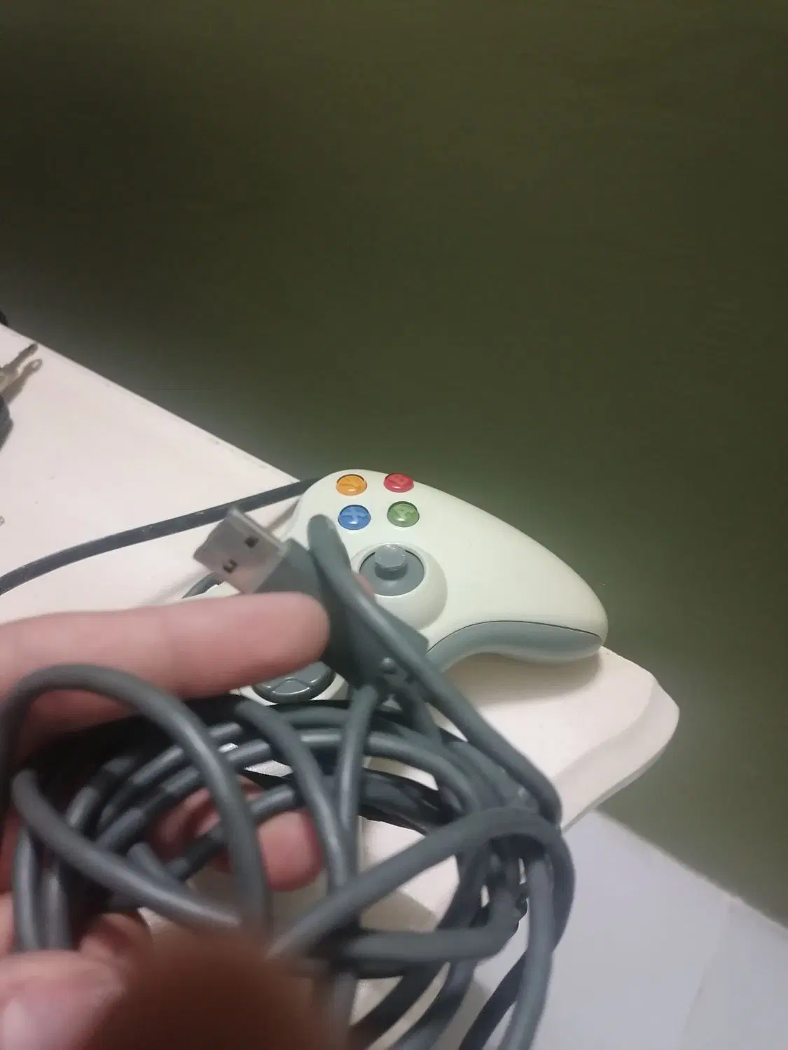دسته Xbox 360 سفید|کنسول، بازی ویدئویی و آنلاین|مشهد, الهیه|دیوار
