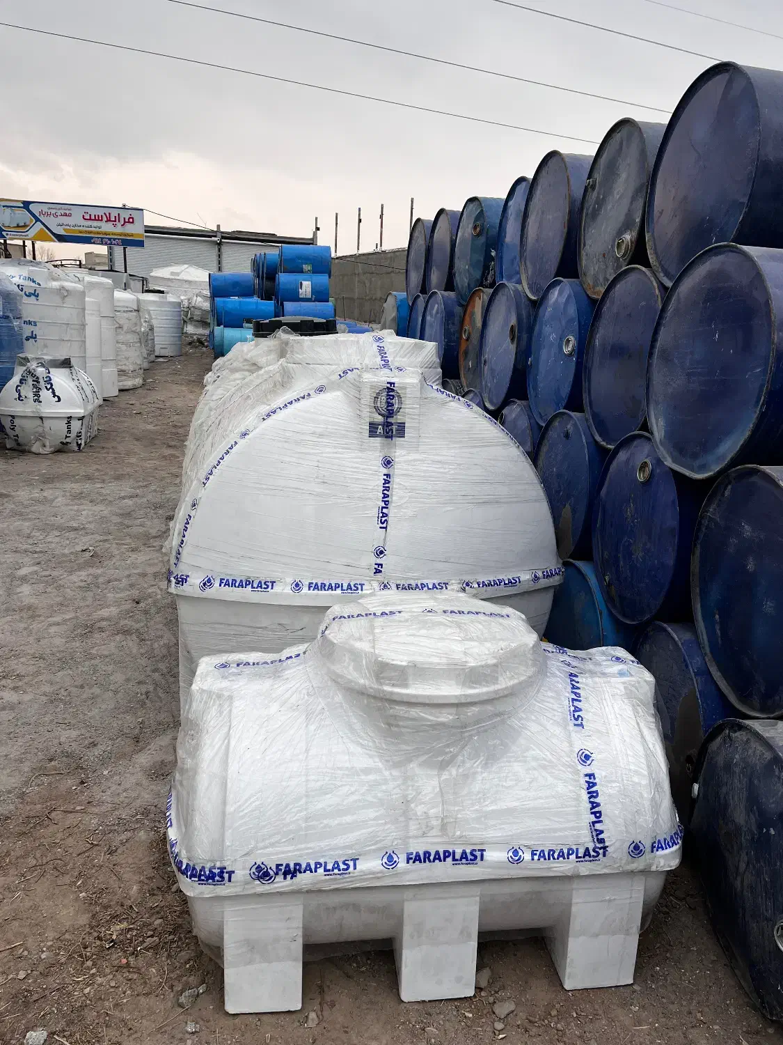 مخزن آب پلاستیکی و گالوانیزه|مصالح و تجهیزات ساختمان|باسمنج, |دیوار