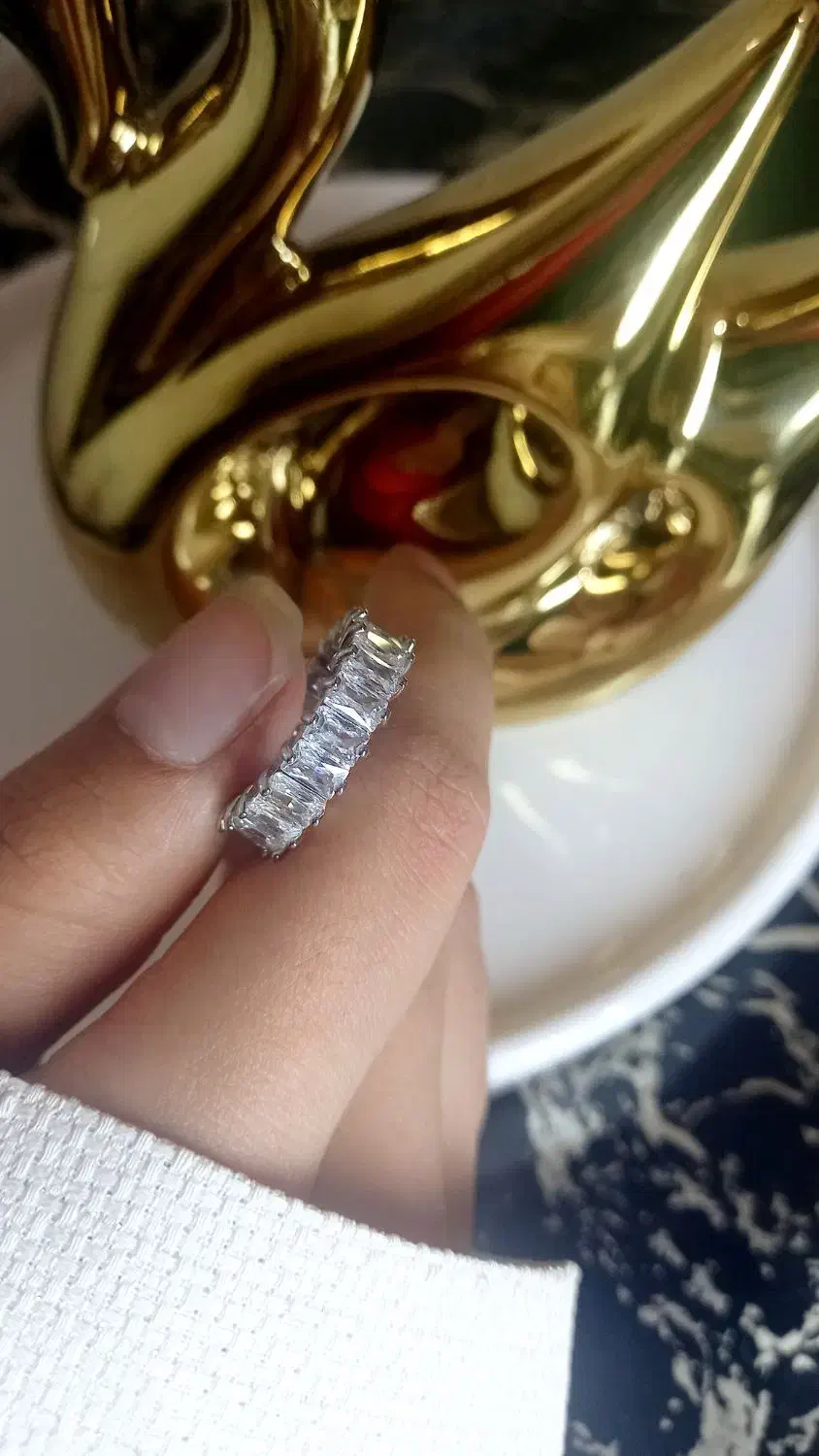 انگشتر تنیسی سفید|زیورآلات و اکسسوری|شیراز, عادل آباد|دیوار