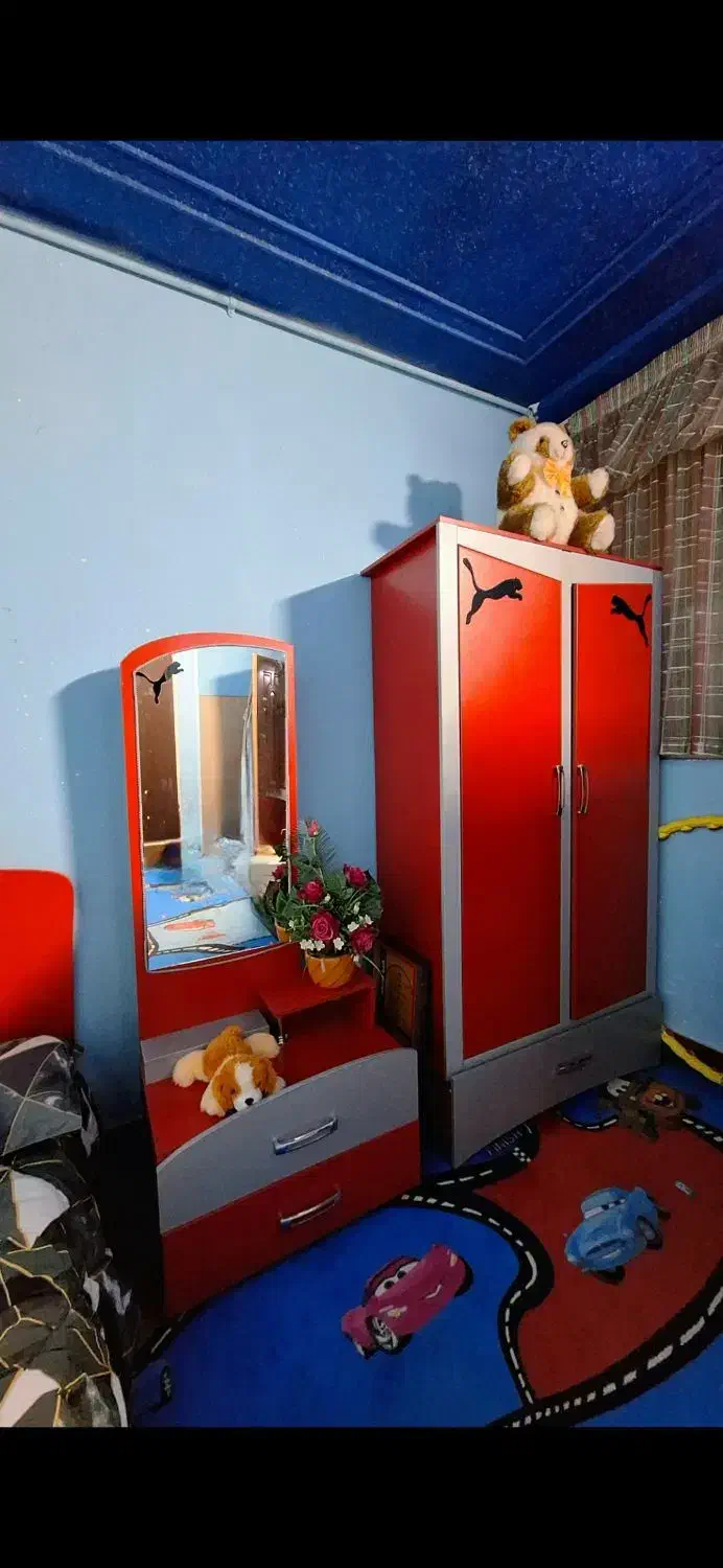 تخت و کمد نوجوان|تخت و سرویس خواب|شاهرود, |دیوار