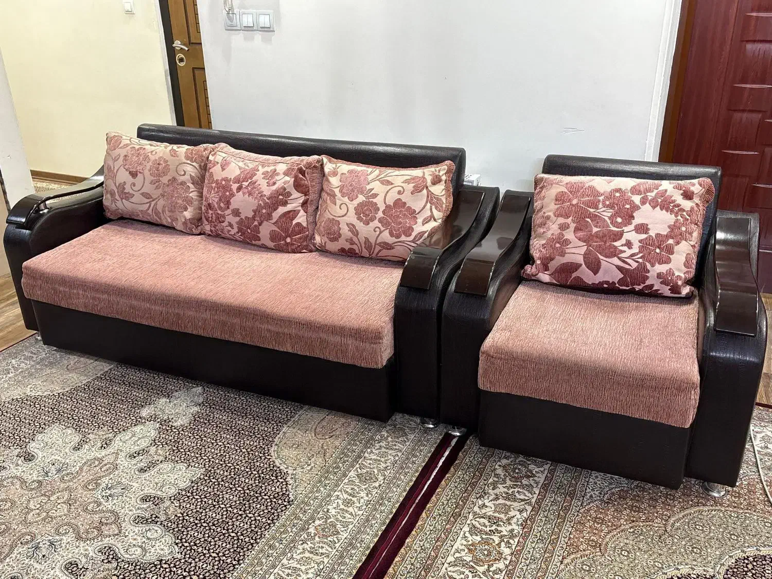 مبل راحتی هفت نفره|مبلمان خانگی و میز عسلی|شیراز, سینما سعدی|دیوار