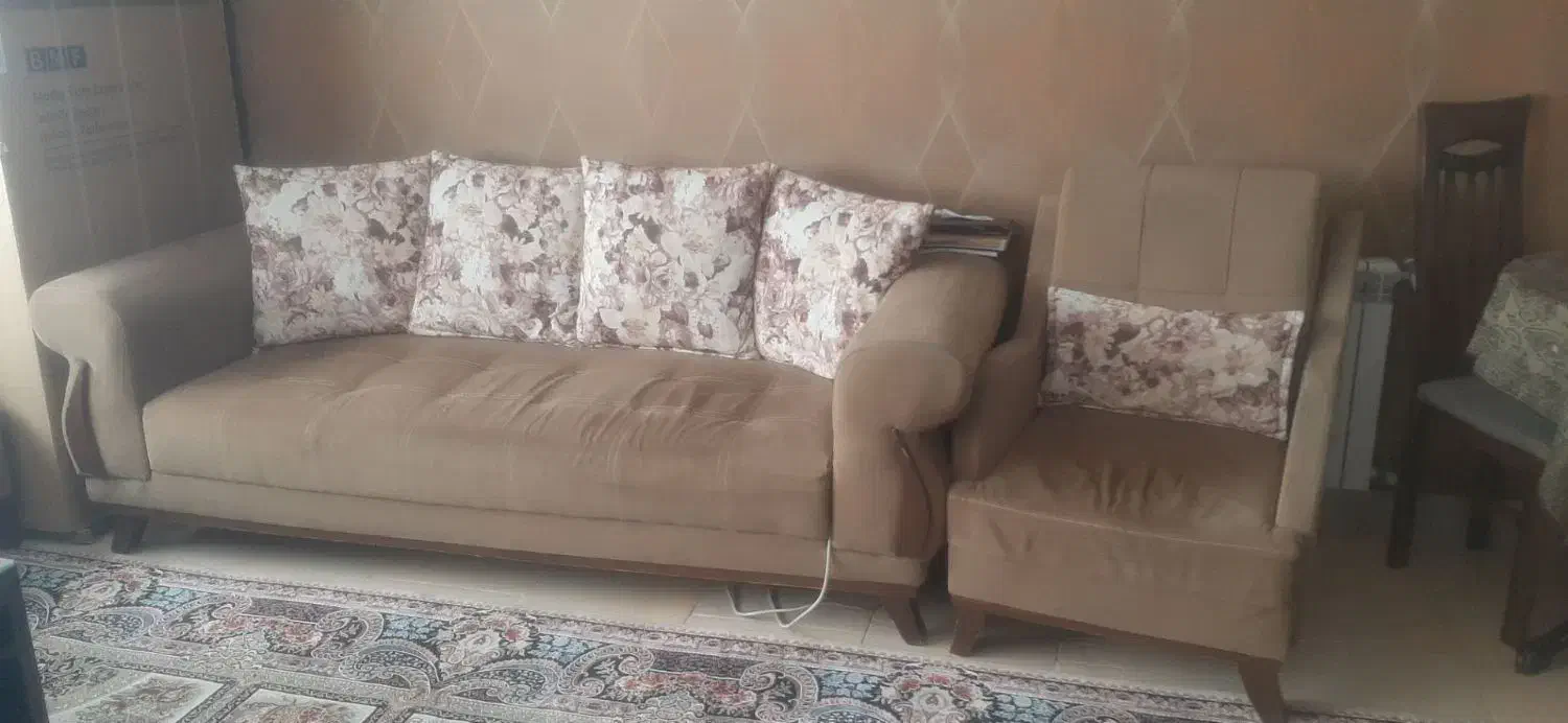 مبلمان ۶نفره|مبلمان خانگی و میز عسلی|محمدیه-قزوین, |دیوار