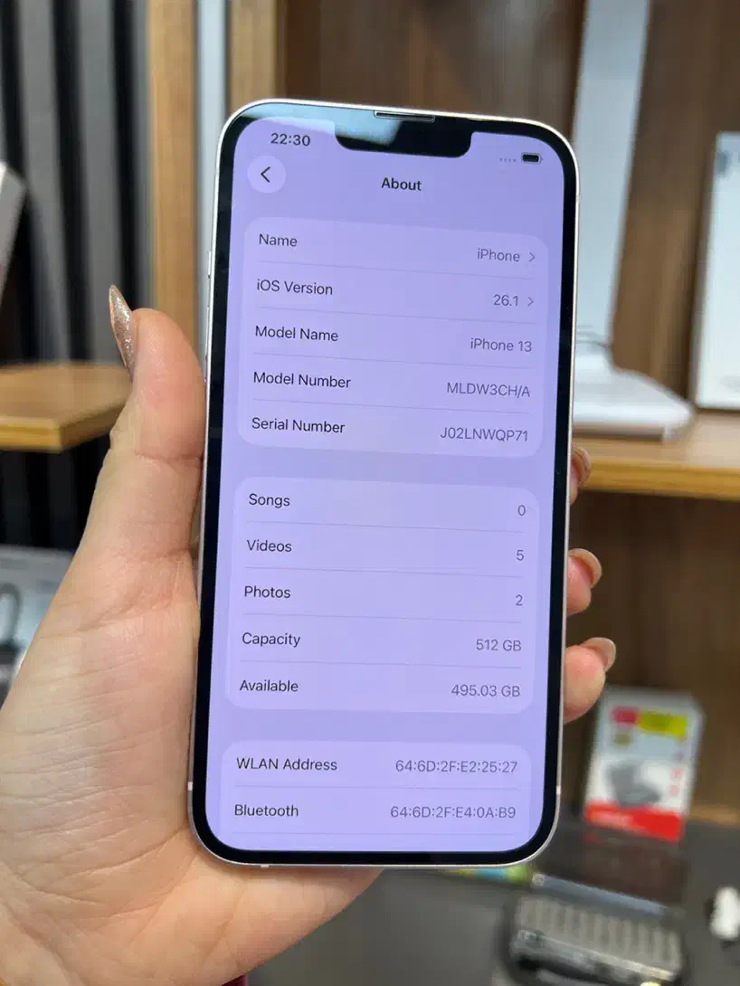 آیفون۱۳نرمال صورتی ch(دوسیم)۵۱۲گیگ استوک|موبایل|ماسال, |دیوار