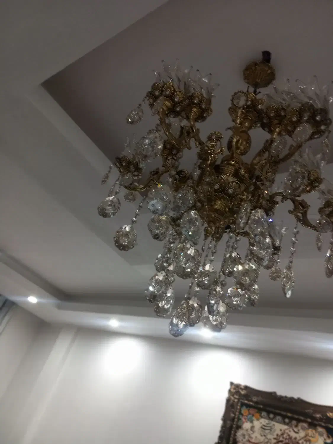 لوستر برنجی 6 شاخه|لوستر و چراغ آویز|نسیمشهر, |دیوار