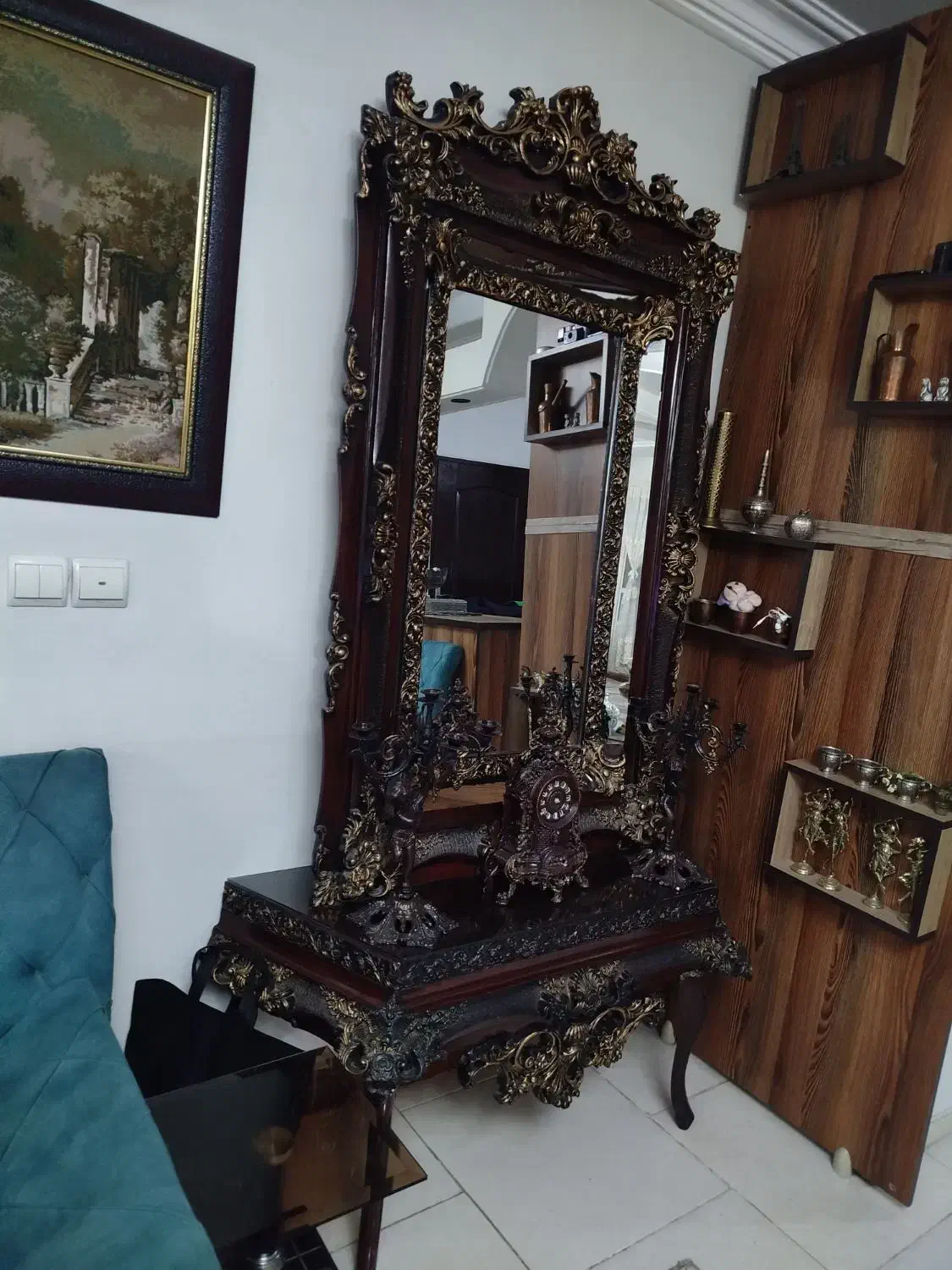 آینه شمدان|آینه|محمدشهر, محمدشهر|دیوار