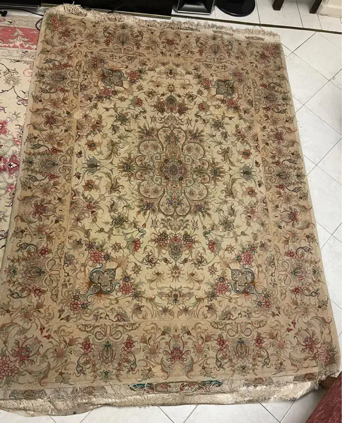 فرش قالیچه ابریشم تبریز طرح خطیبی|فرش|تهران, میدان ولیعصر|دیوار