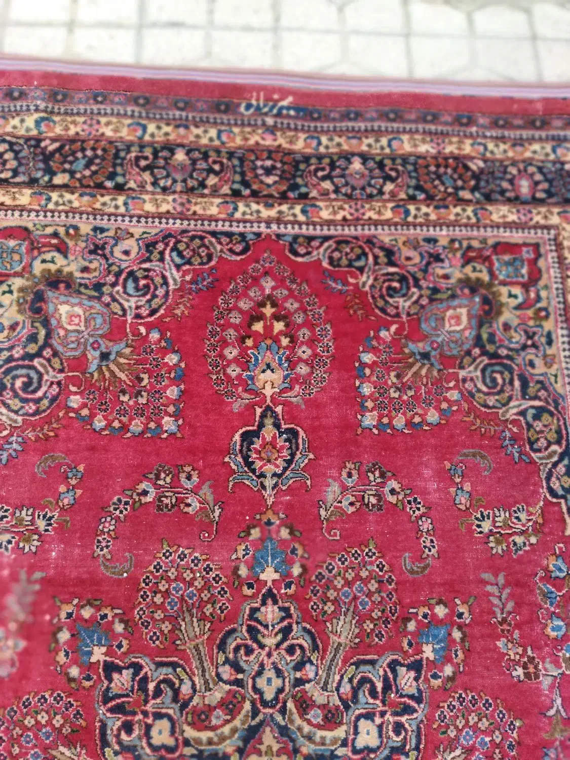 قالی2/3دستی شناسنامه دار|فرش|شاندیز, |دیوار