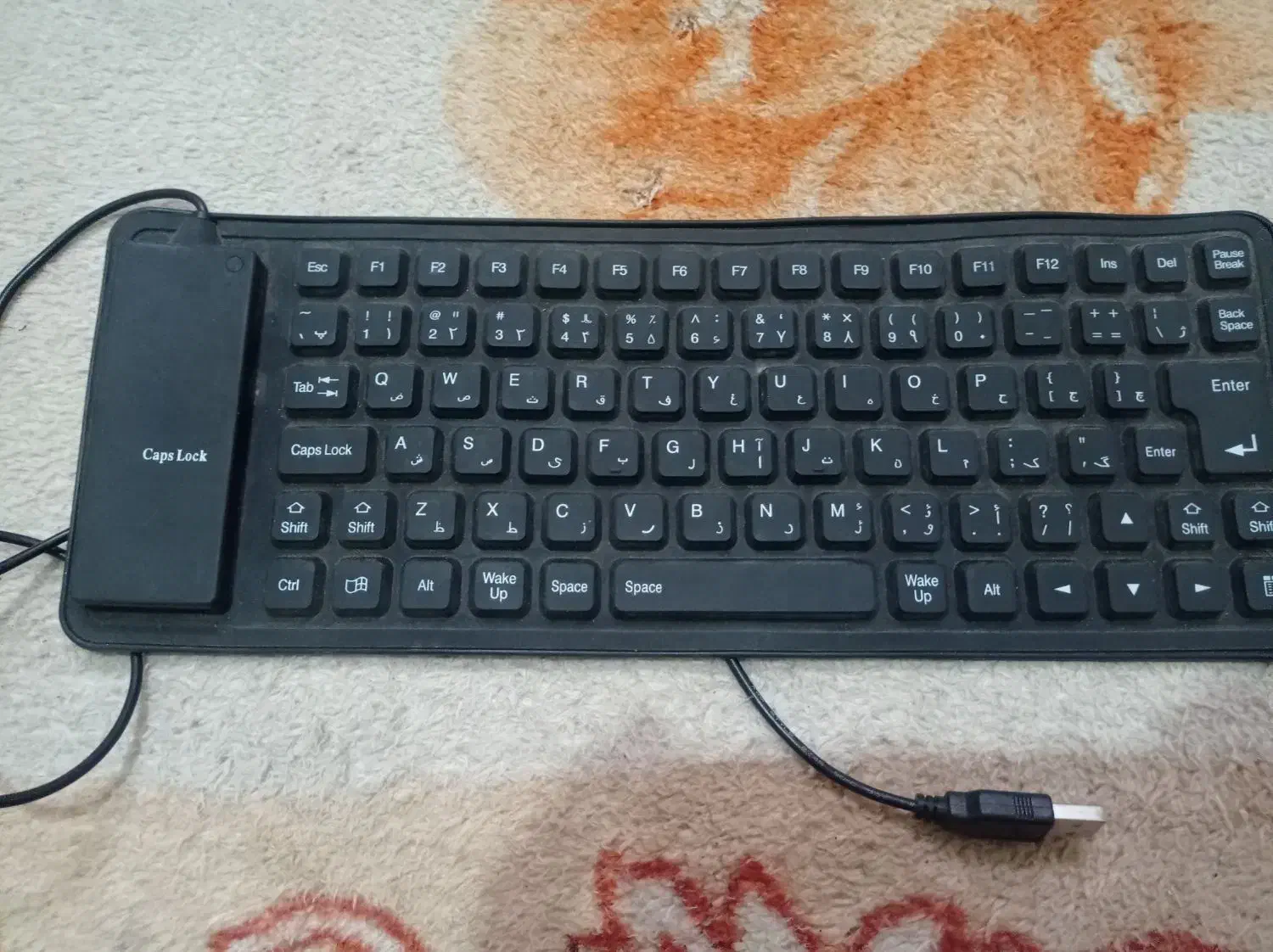 کیبورد ژله ای flixible|قطعات و لوازم جانبی رایانه|لردگان, |دیوار