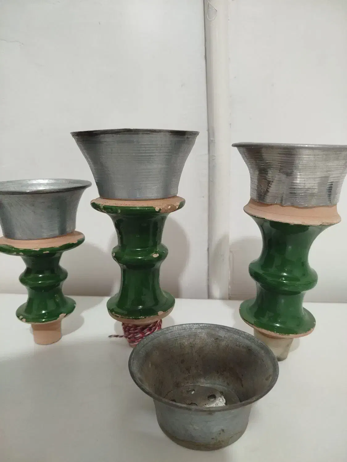 سری سفالی قلیان میوه ای نو|کلکسیون و سرگرمی|مشهد, گاز|دیوار