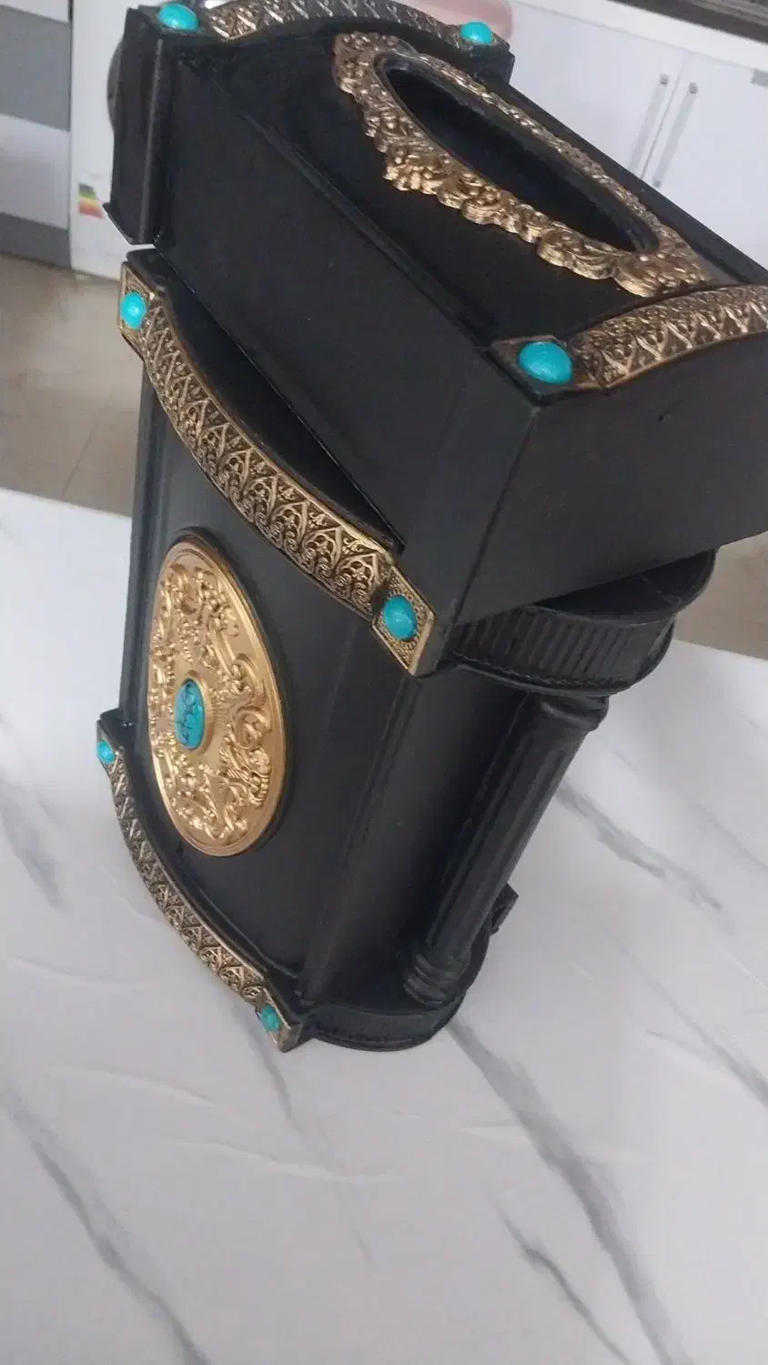 سطل آشغال وجادستمال کاغذی|صنایع دستی و سایر لوازم تزئینی|قائن, |دیوار
