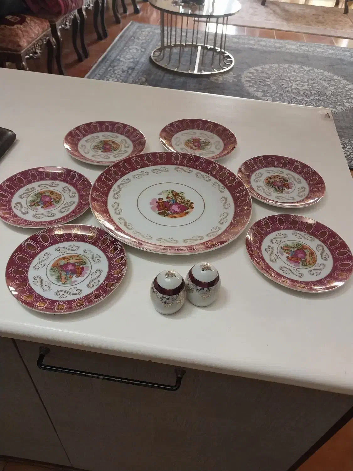 بشقاب میوه خوری ژاپنی قدیمی|ظروف سرو و پذیرایی|اصفهان, خلیل آباد|دیوار