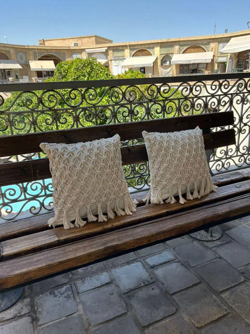 کوسن مکرومه|صنایع دستی و سایر لوازم تزئینی|شیراز, غدیر جنوبی|دیوار