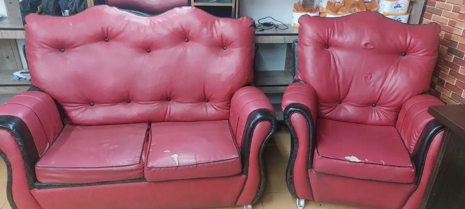 مبلمان چرم|مبلمان خانگی و میز عسلی|کاشان, گبرها|دیوار