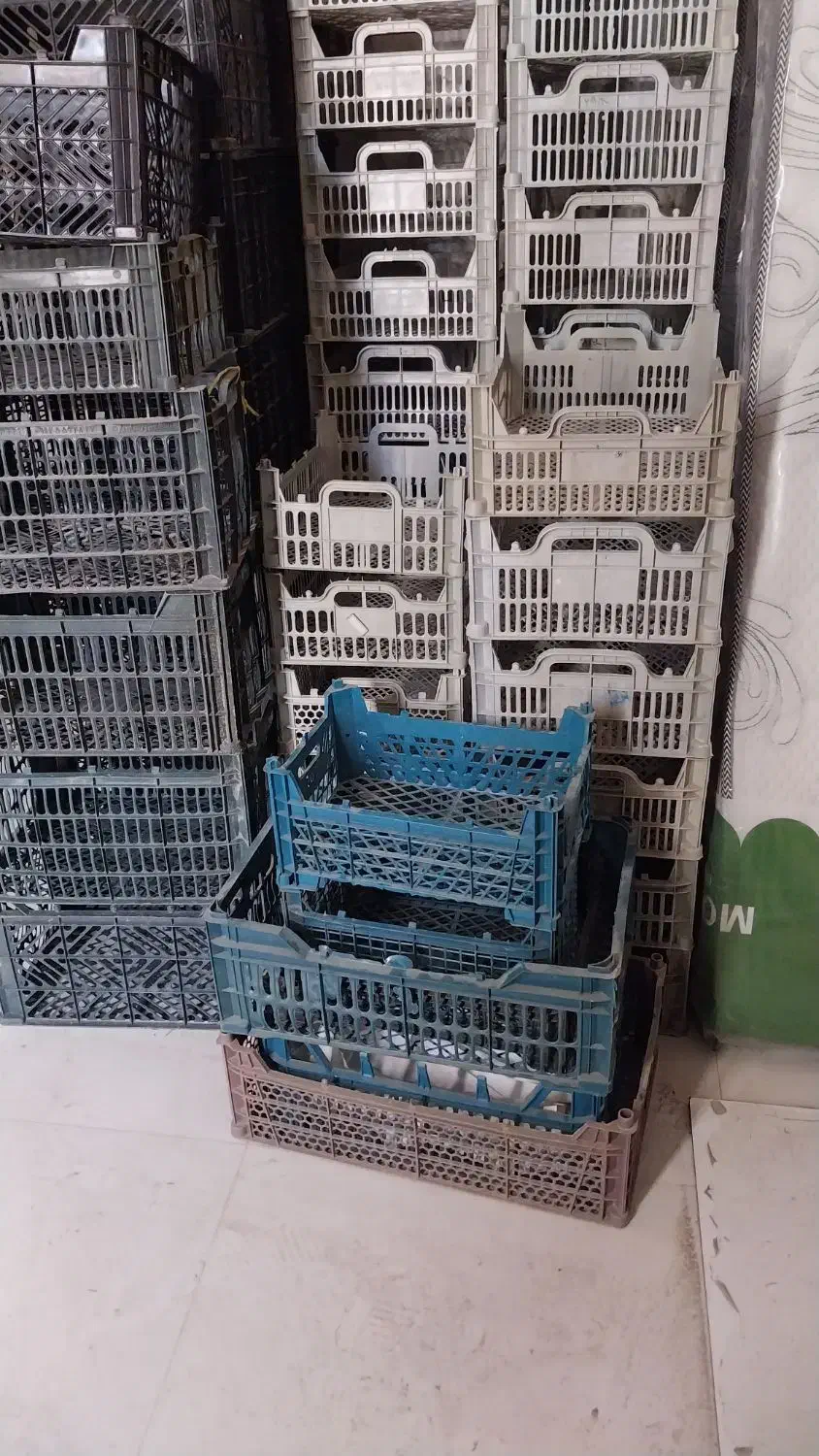 جعبه پلاستیکی سبد سیاه و سفید میوه گوجه انگور|ظروف نگهدارنده، پلاستیکی، یک‌بارمصرف|ارومیه, |دیوار