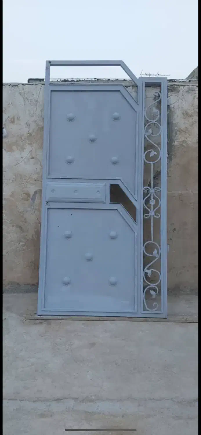 درب حیاط دولنگه|مصالح و تجهیزات ساختمان|اهرم, |دیوار