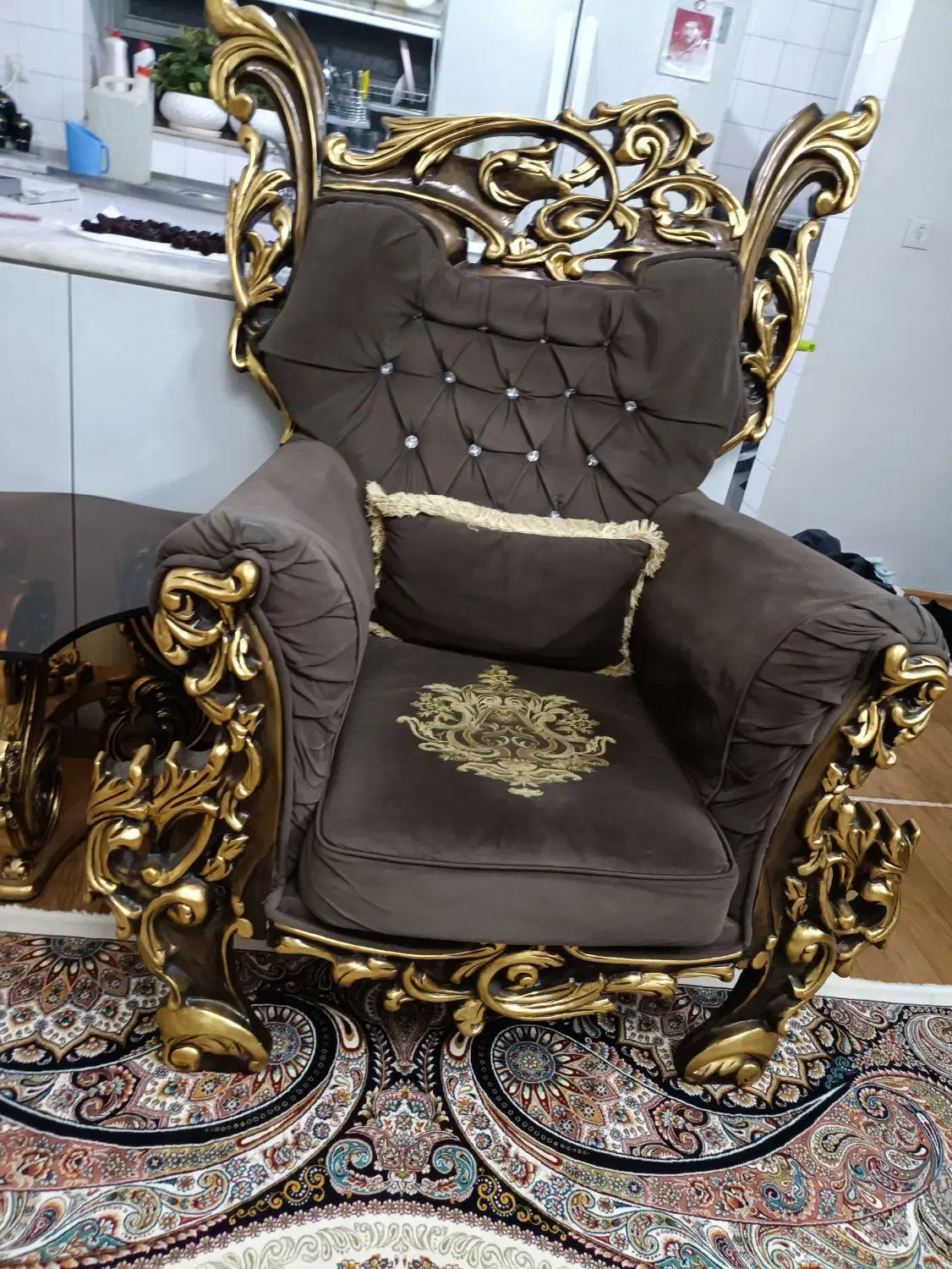 مبل سلطنتی|مبلمان خانگی و میز عسلی|تهران, شهرک امام خمینی|دیوار