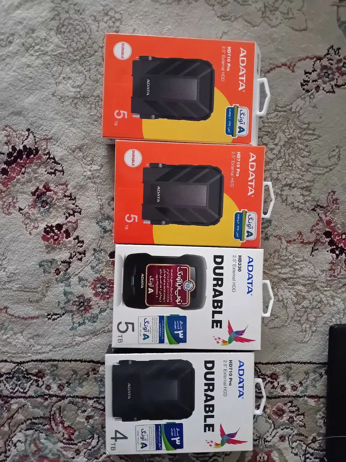 هارد اکسترنال ۵ ترا و ۴ ترا بایت adata|قطعات و لوازم جانبی رایانه|محمدشهر, محمدشهر|دیوار