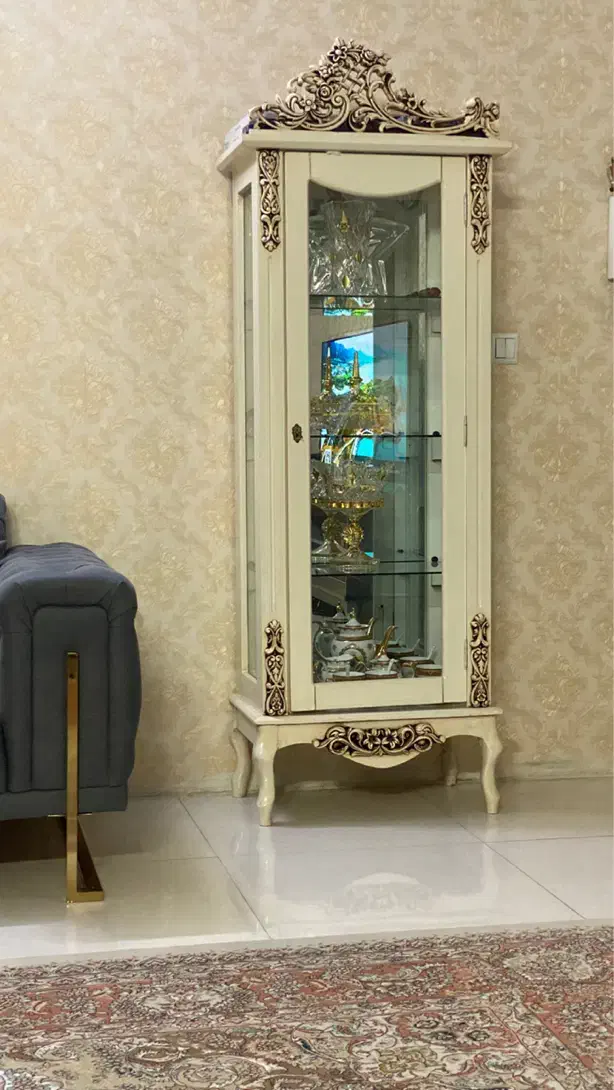 گنجه رنگ کرم استخونی|بوفه، ویترین، کنسول|مشهد, ایثارگران|دیوار