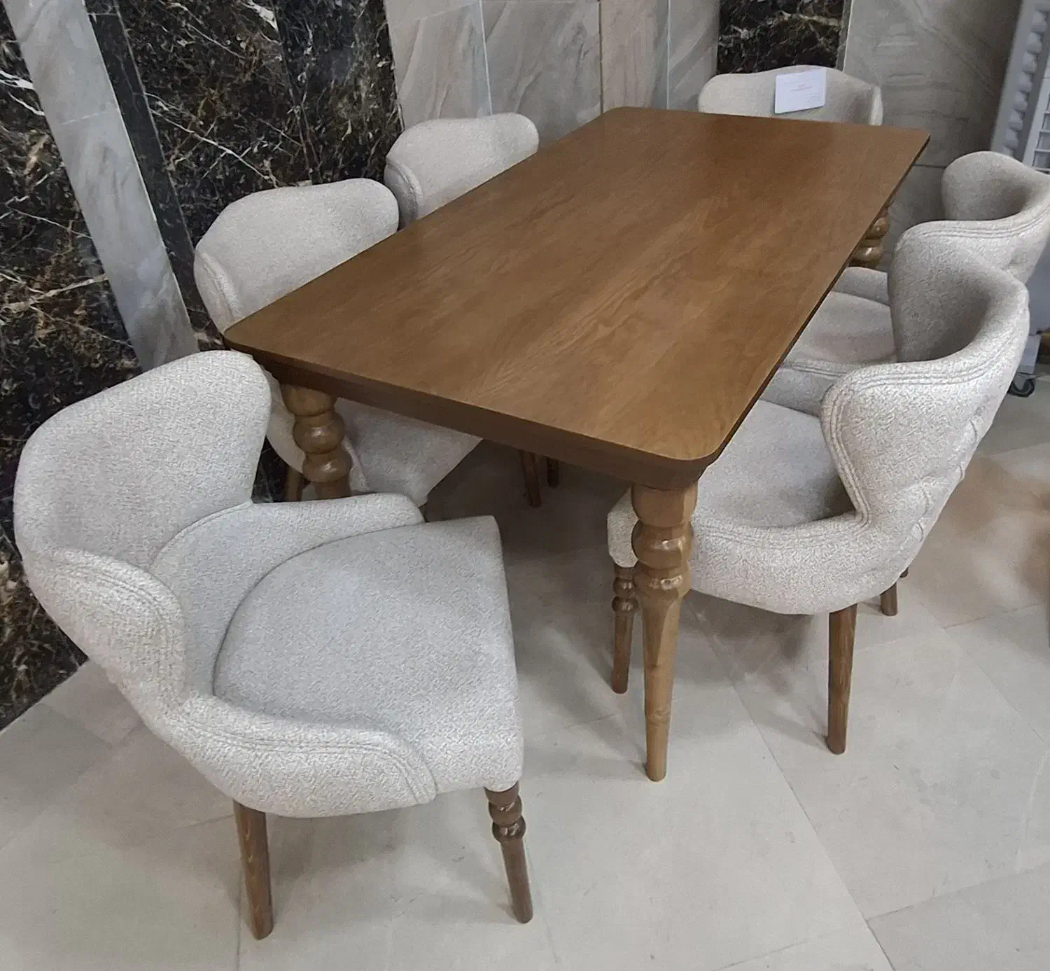 میز ناهارخوری 8نفره مدل چستر کاملا نو، چوب راش|میز و صندلی غذاخوری|زاهدان, |دیوار