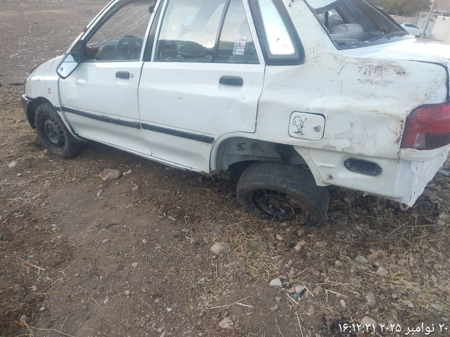 فروش پراید تصادفی مدل۱۳۷۷|خودرو سواری و وانت|گیلان غرب, |دیوار