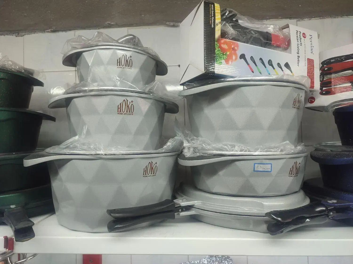 سرویس قابلمه چدن گرانیتی 17 و 8 پارچه ضمانت|ظروف پخت‌وپز|مشهد, طلاب|دیوار