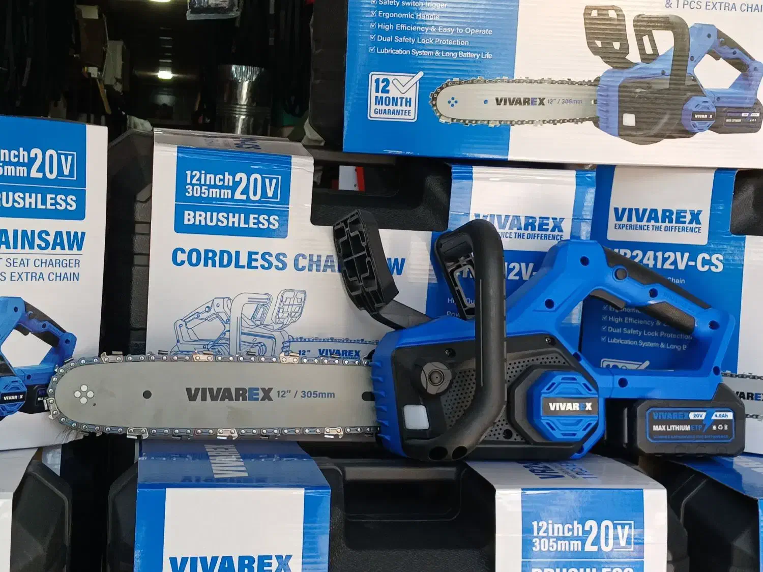 اره شارژی زنجیری براشلس ویوارکس ۳۰ سانتی ۲ باطری|ابزارآلات|شیراز, شهرک رضوان|دیوار