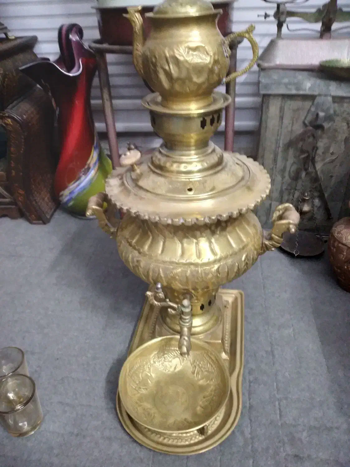 سماور ذغالی|سماور، چایساز، قهوهساز|پیشوا, |دیوار