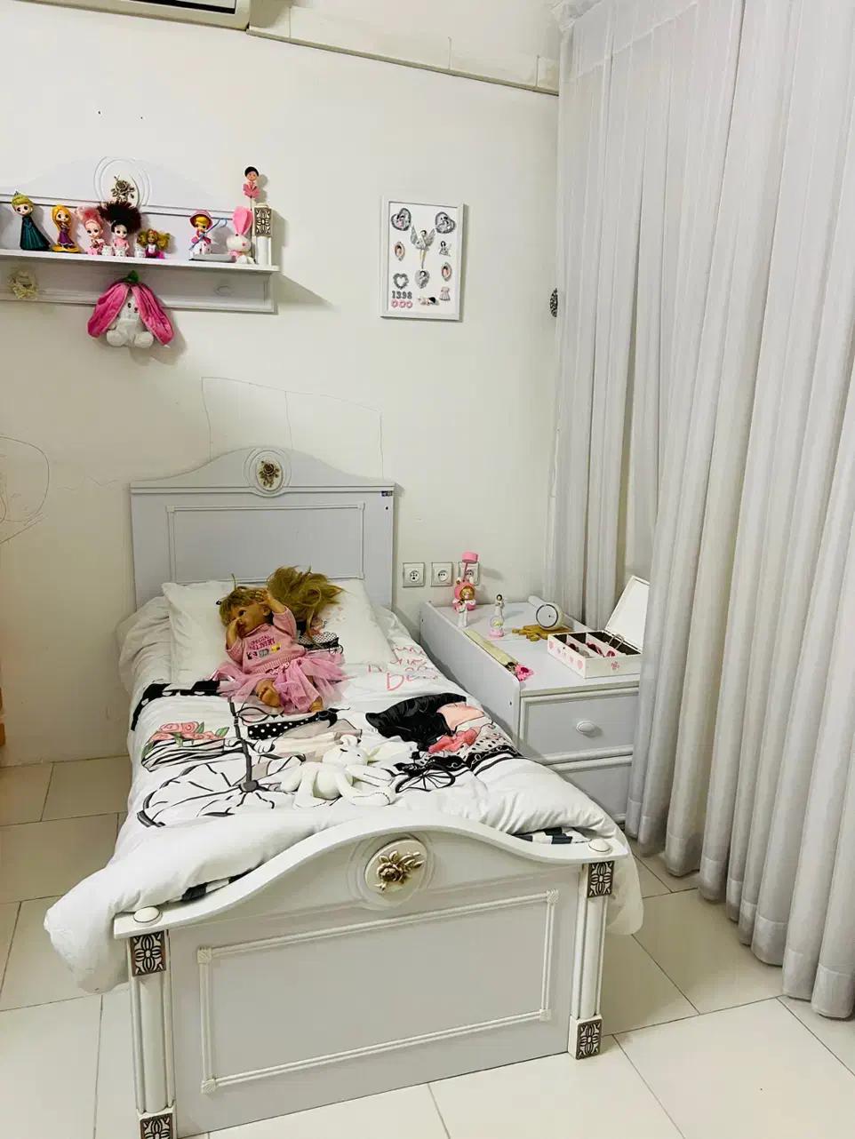 سرویس تخت و کمد مدل رز|اسباب و اثاث بچه|گرگان, |دیوار