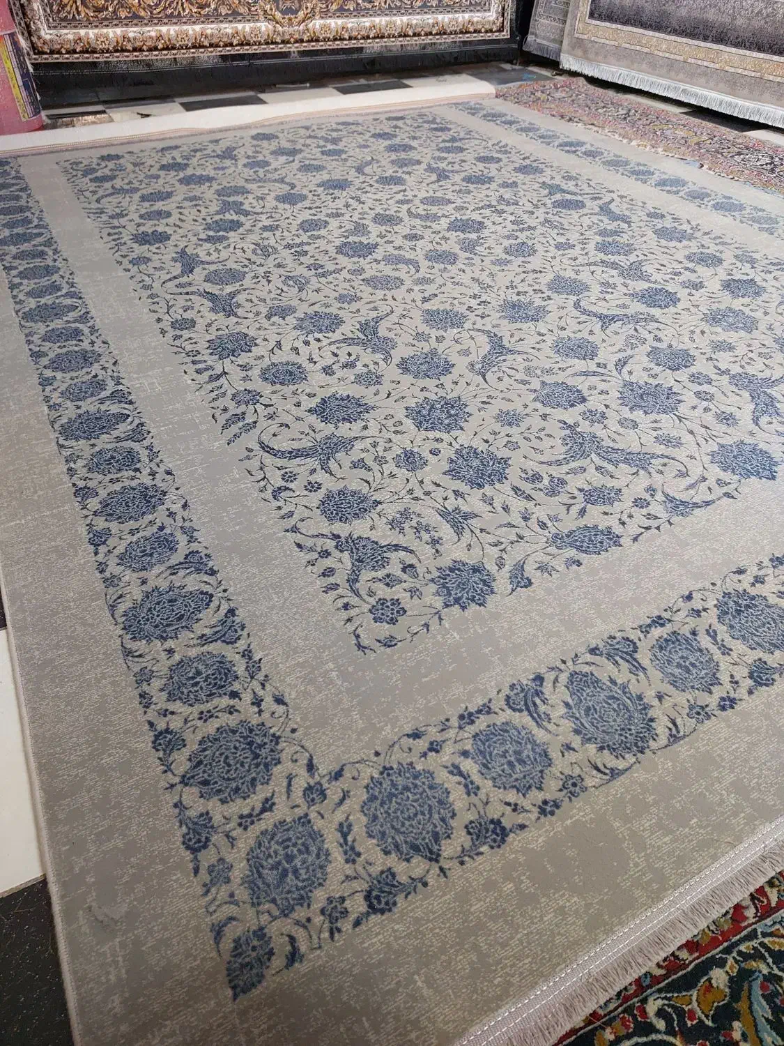 ۹متری تمام نخ اکرولیک برجسته ۷۰۰شانه|فرش|خرم‌آباد, |دیوار