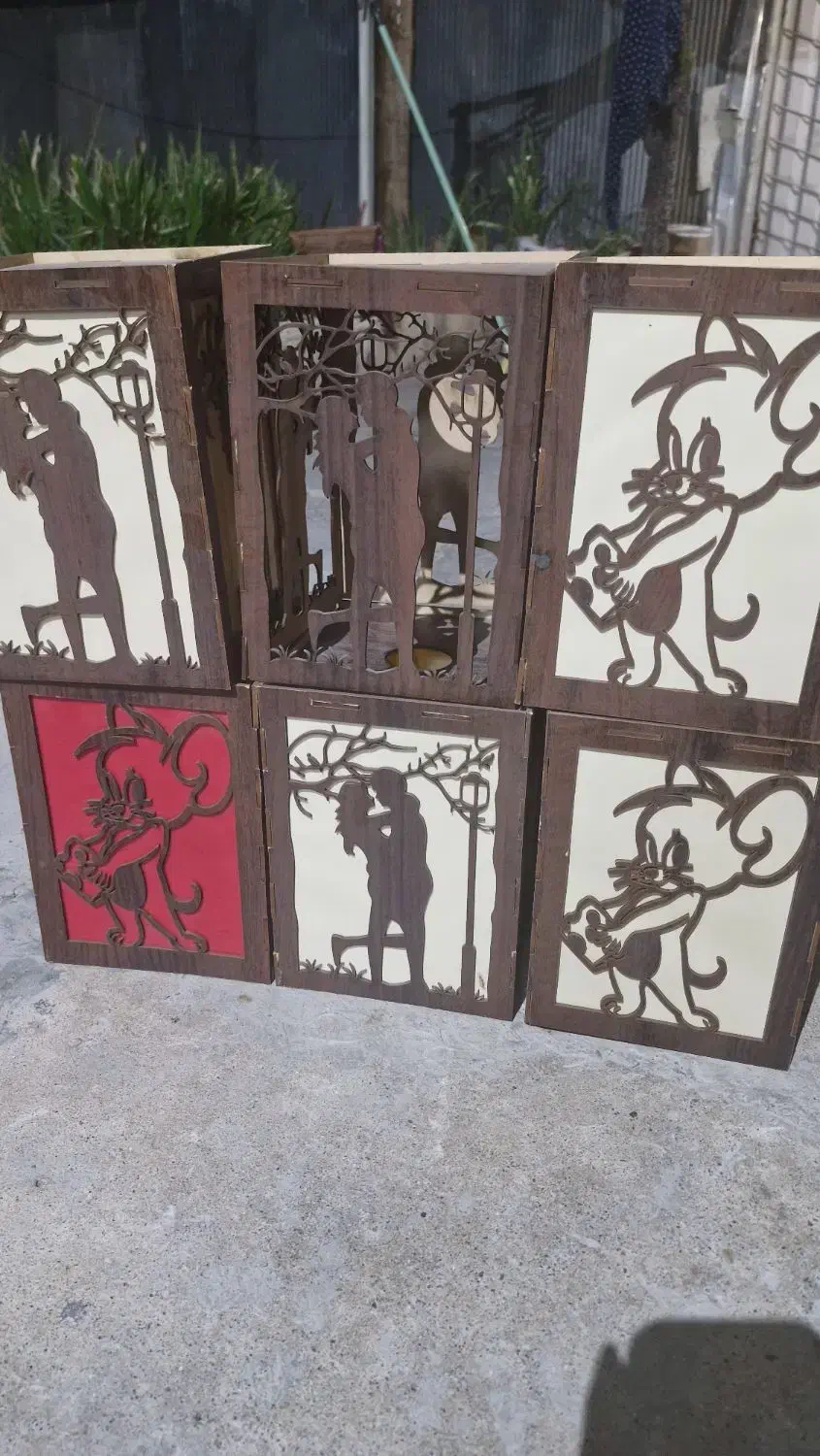 6 عدد لوستر فانتزی چوبی همه باهم زیر قیمت|لوستر و چراغ آویز|بندرعباس, |دیوار