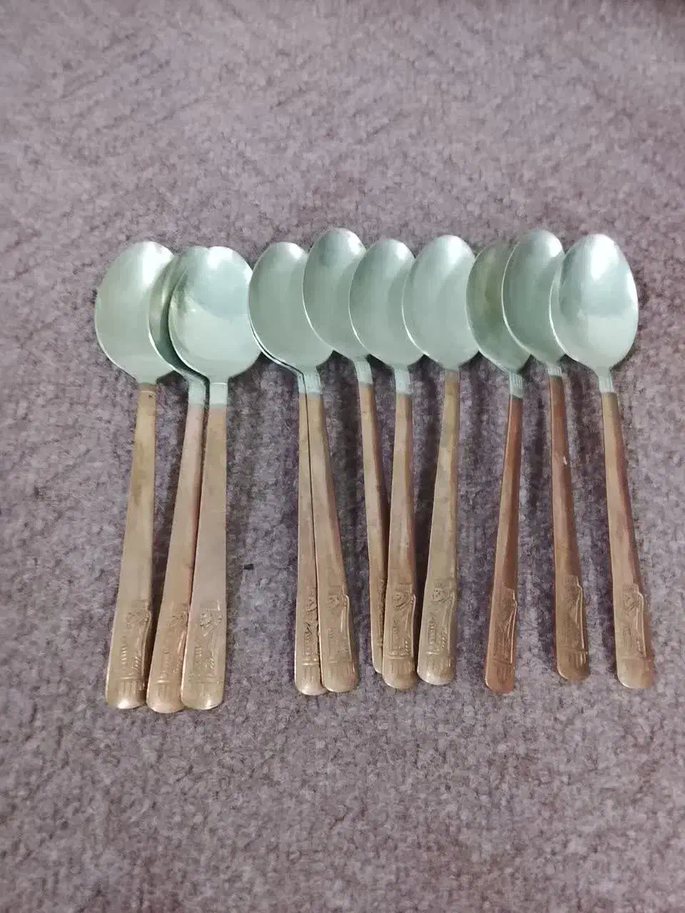 قاشق و چنگال مسی|ظروف سرو و پذیرایی|سمنان, |دیوار