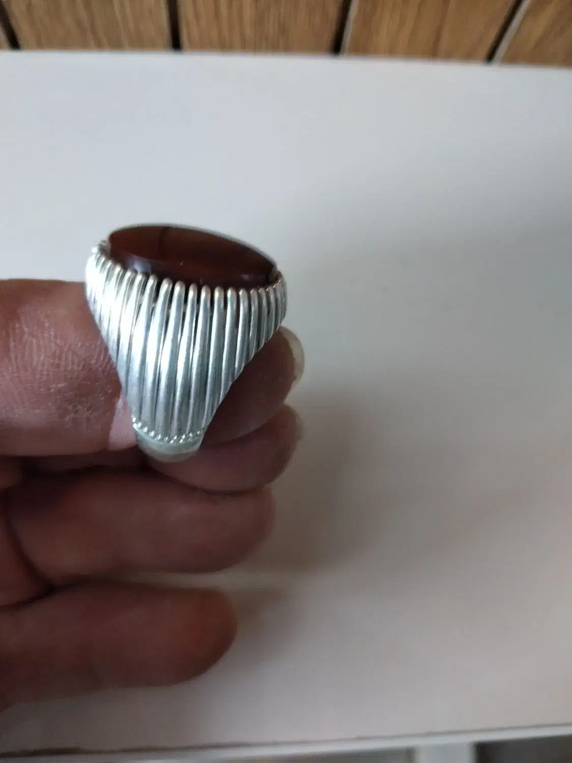 انگشتر عقیق یمنی|زیورآلات و اکسسوری|قم, شهرک مهدیه (مدرس)|دیوار