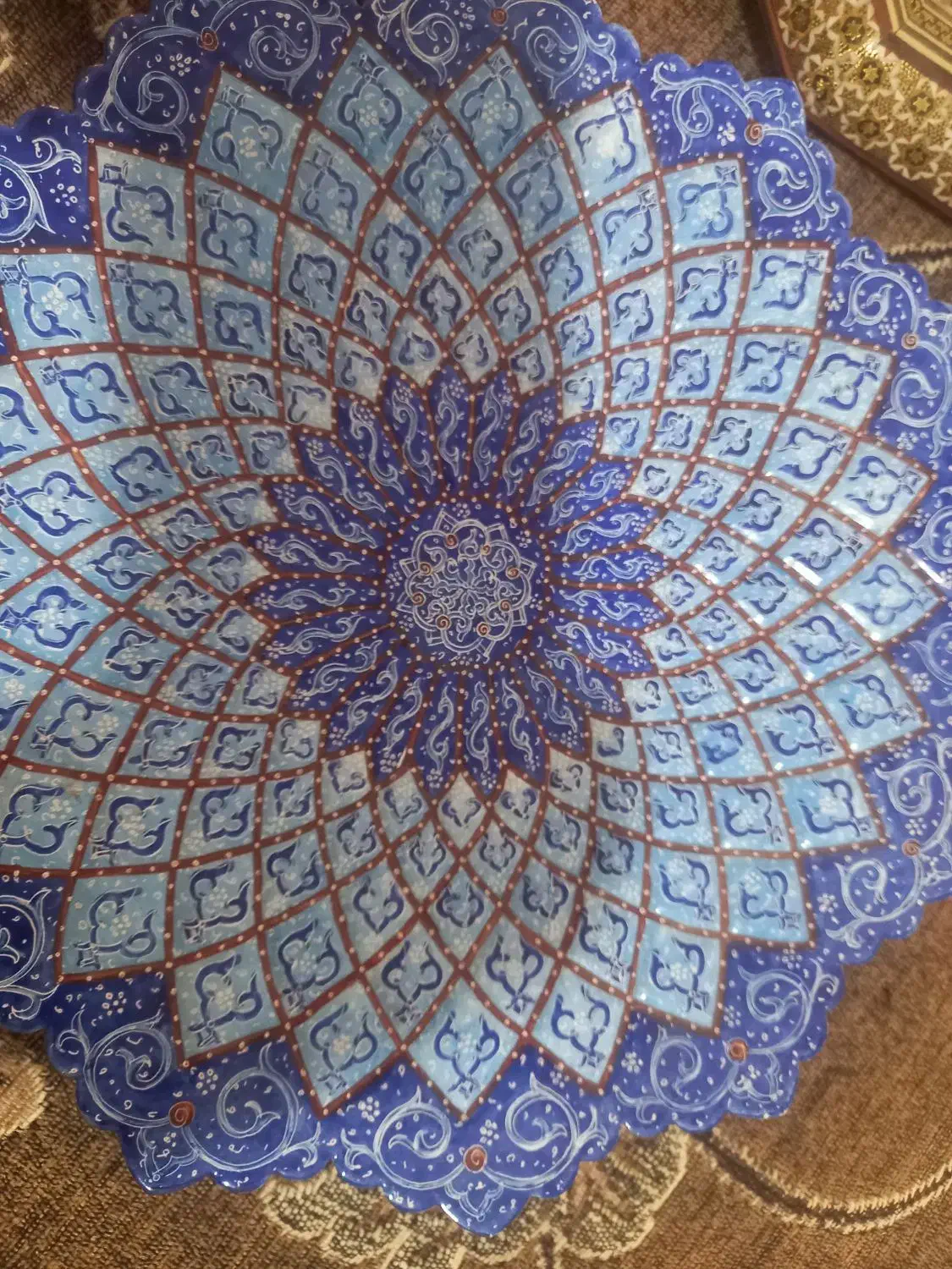 بشقاب مینا کاری|صنایع دستی و سایر لوازم تزئینی|اصفهان, سودان|دیوار