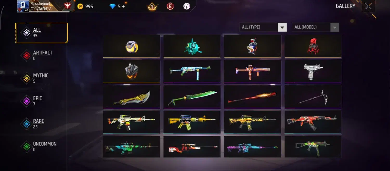 اکانت فیری فایر|کنسول، بازی ویدئویی و آنلاین|مسجد سلیمان, |دیوار