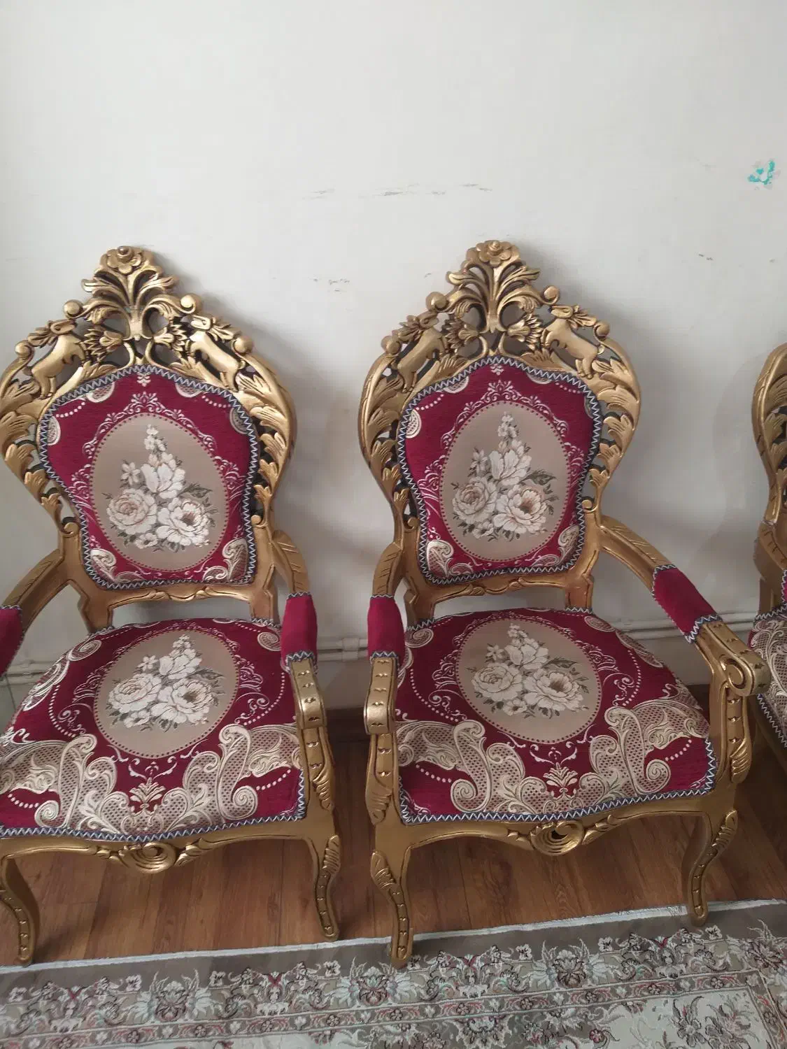 مبل سلطنتی ۶نفره اصل چوب|مبلمان خانگی و میز عسلی|سهند, |دیوار