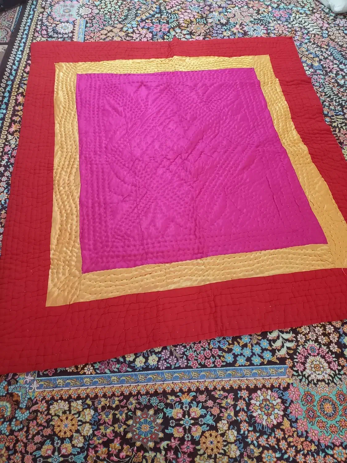 لحاف قدیمی یک نفره پنبه اصل|رختخواب، بالش، پتو|سنندج, |دیوار