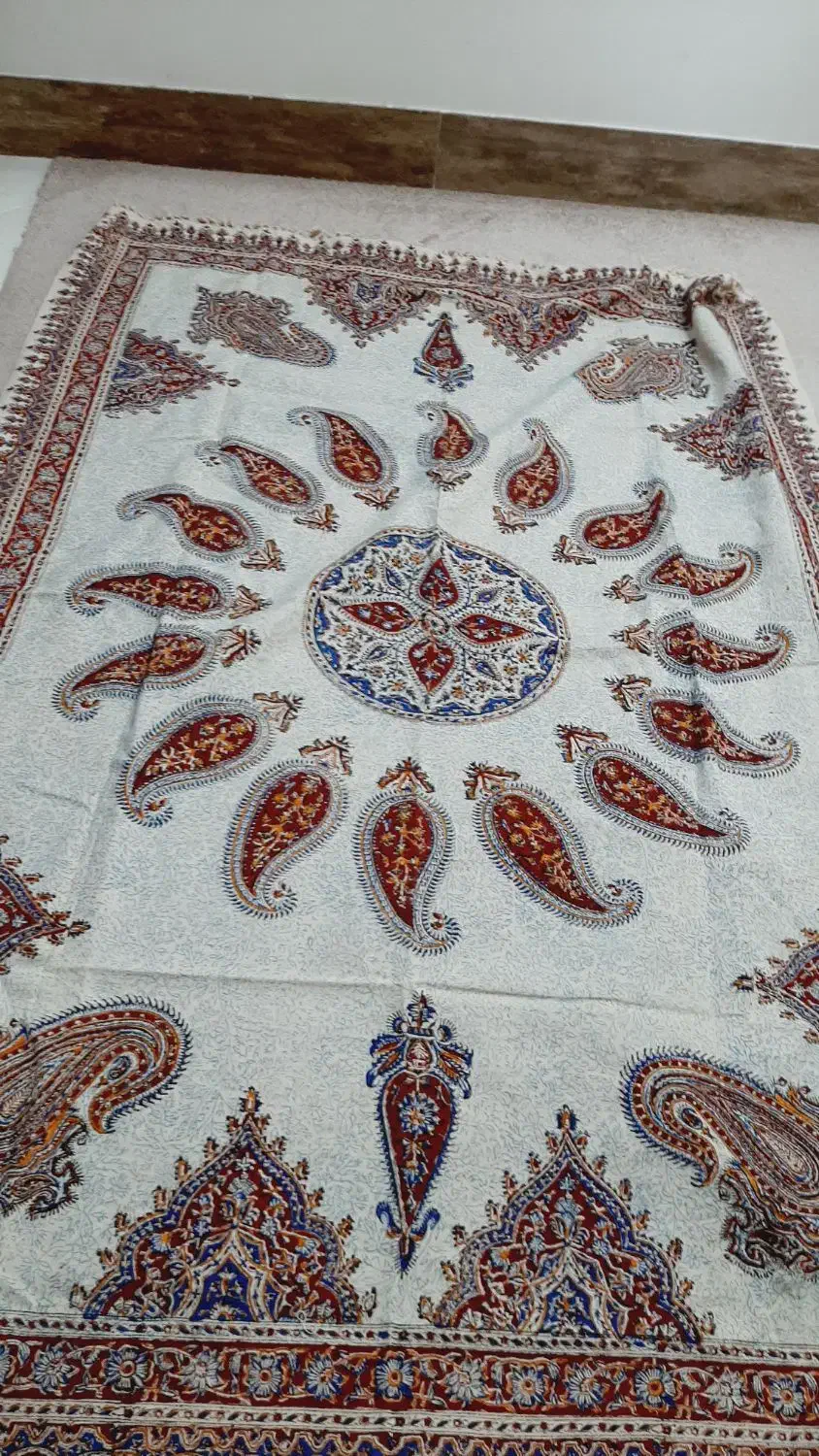 رومیزی بته جقه قلمکار|پرده، رانر، رومیزی|قم, انسجام|دیوار