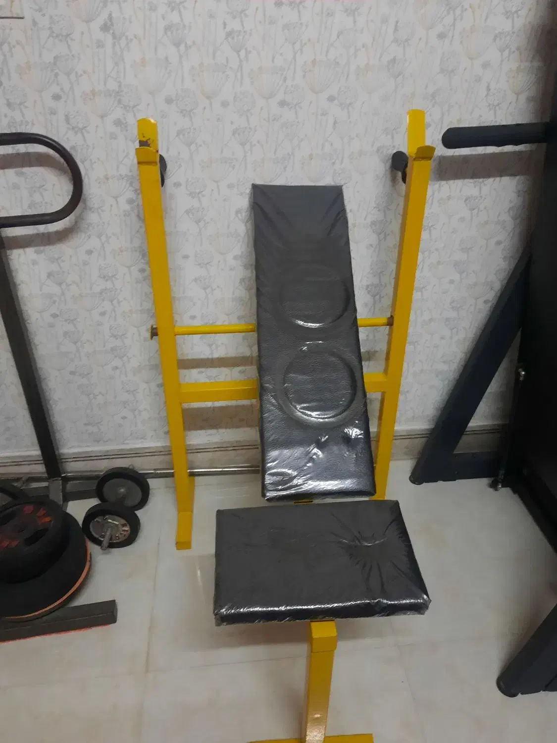 میز بالا سینه چند کاره همراه با میله ی هالتر...|تجهیزات ورزشی|رامسر, |دیوار