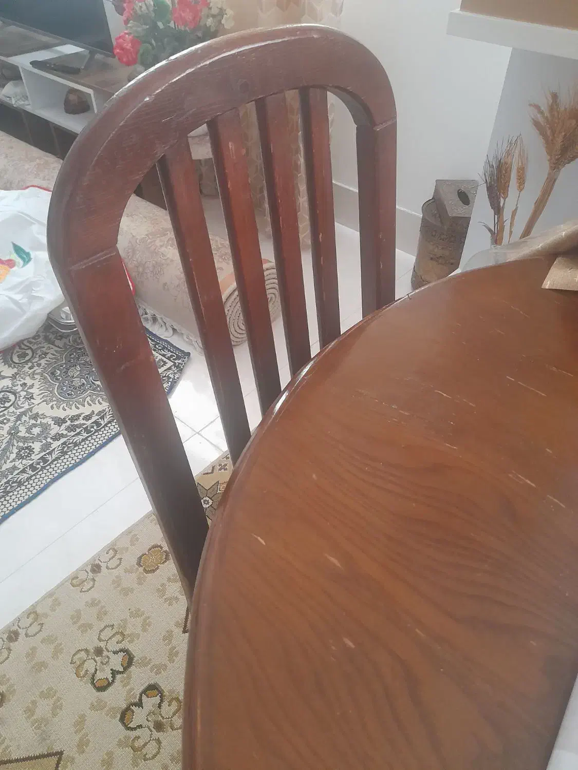 تخت خواب ومیزوصندلی چوبی|تخت و سرویس خواب|بهشهر, |دیوار