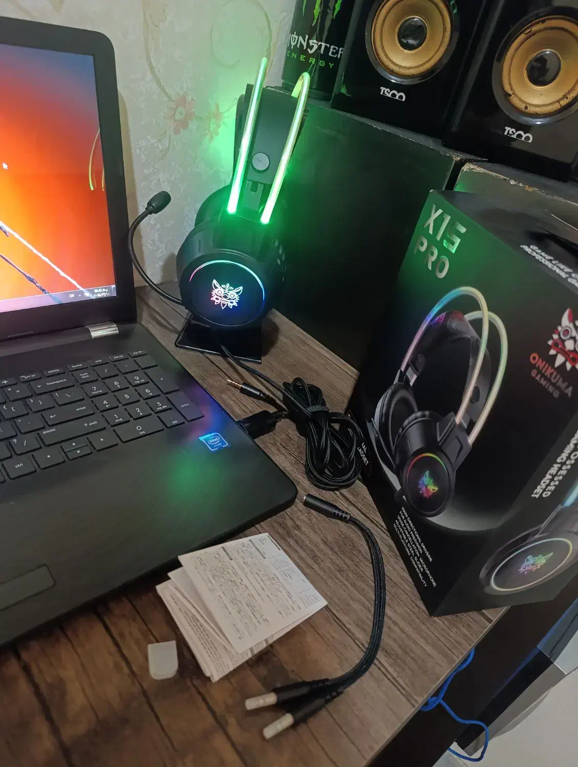 هدفون اونیکوما X15 pro گیمینگ|قطعات و لوازم جانبی رایانه|اصفهان, باغ فردوس|دیوار